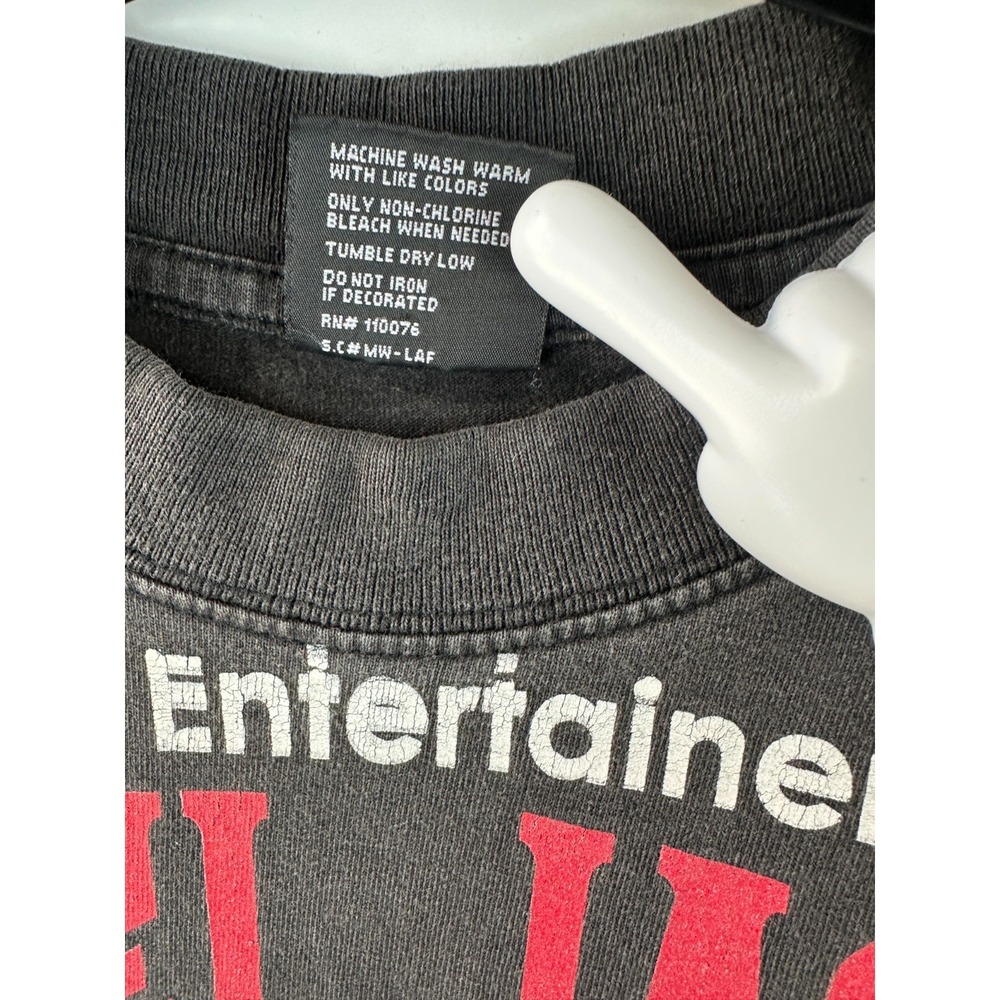 MICHAEL JACKSON T-Shirt M GRIFFIN Brand Black Cotton RIP Distressed Flawed *Read - Picture 10 of 13